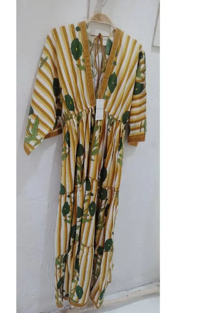 Vestido Largo de Algodón