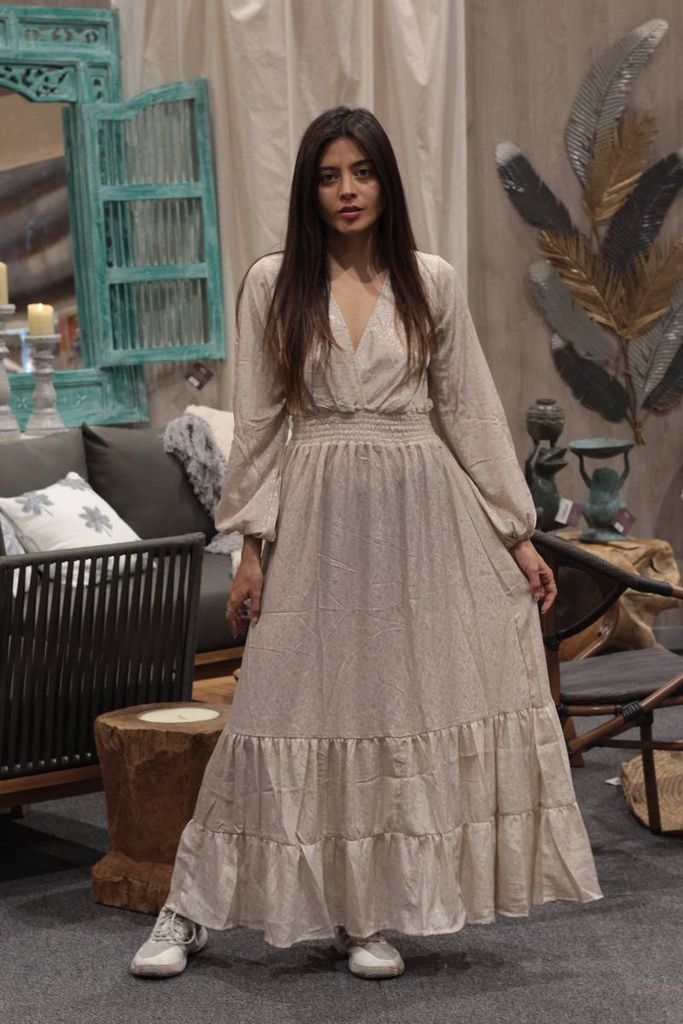Vestido Largo de Seda