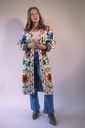 Chaqueta Larga Bordada