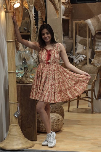 [CT722-2] Vestido Corto de Algodón