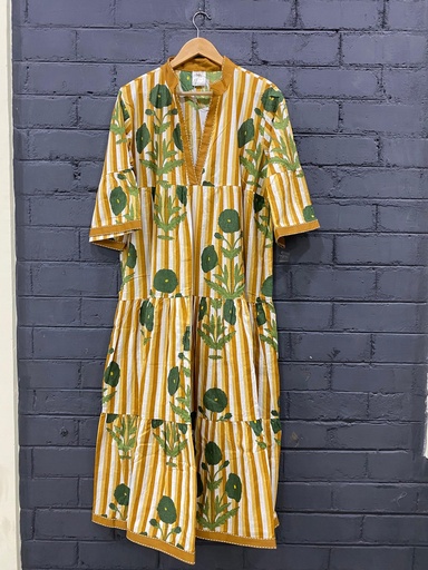 [CT500-5] Vestido Largo de Algodón