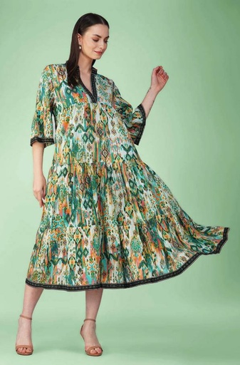 [CT500-2] Vestido Largo de Algodón