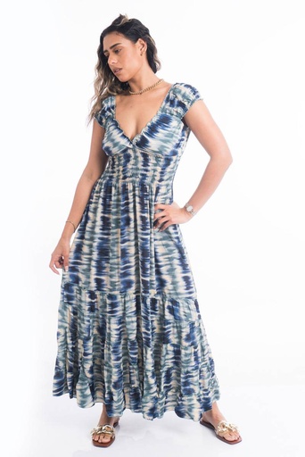 [LD86-1] Vestido Largo de Seda