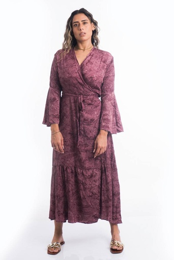 [LD2606-4] Vestido Largo de Seda