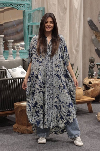 [CHACHI23-5] Vestido Largo de Seda
