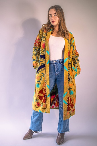 [CH02-1] Chaqueta Larga Bordada