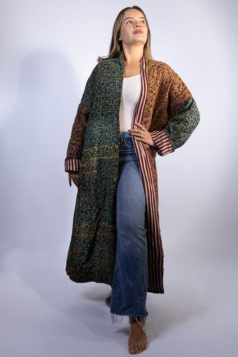 [JK18-9] Chaqueta Larga de Algodón